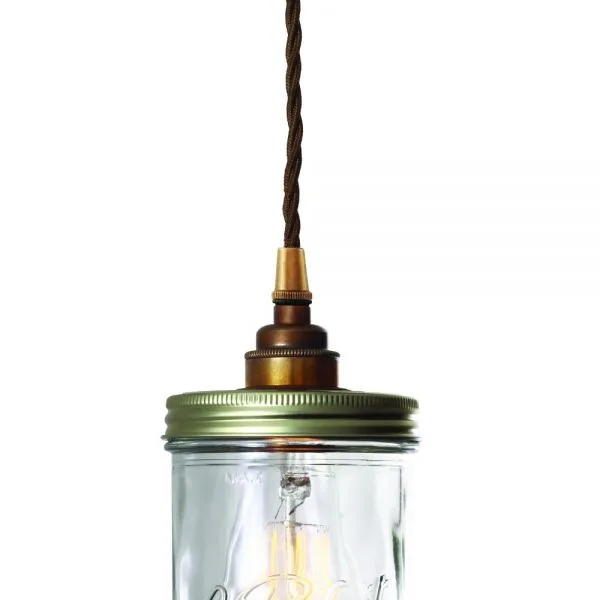 Jam Jar Pendant Light Glass Jar & Mini Pendants Great Lighting UK Ltd